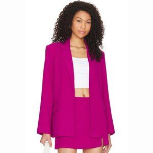 Steve Madden Women's Raspberry Pink Open Front Payton Blazer